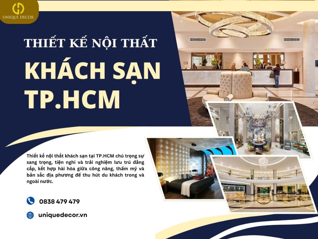 Thiết kế nội thất khách sạn TP.HCM tại Unique Decor